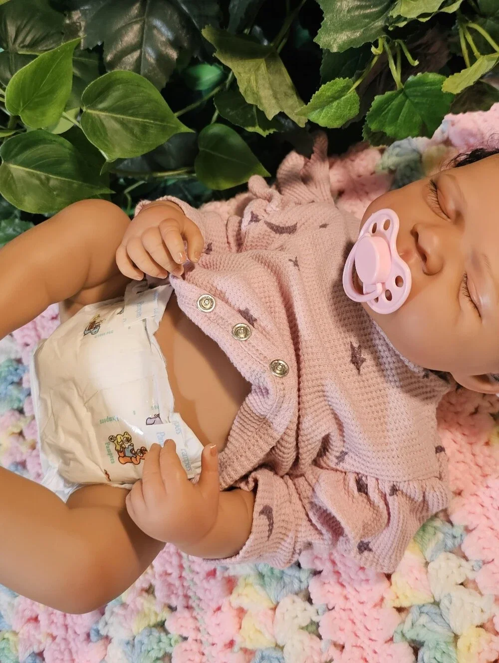 Pretty Reborn African-American Mixed Baby Doll New